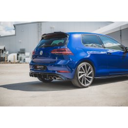 Диффузор заднего бампер на VW Golf VII R рестайл